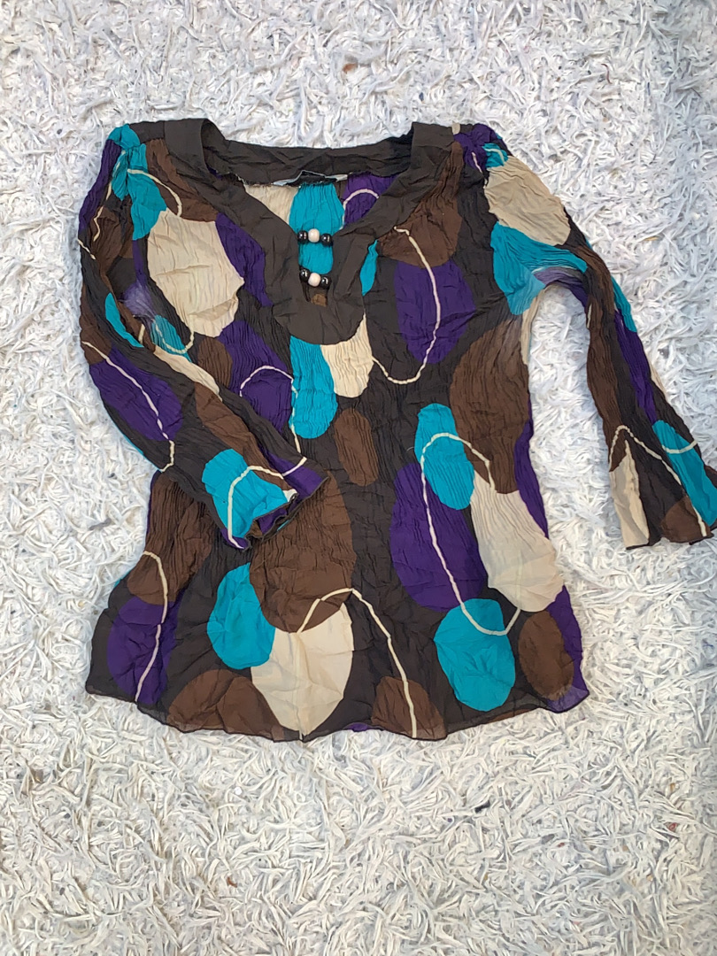 Blouse with Abstract Pattern