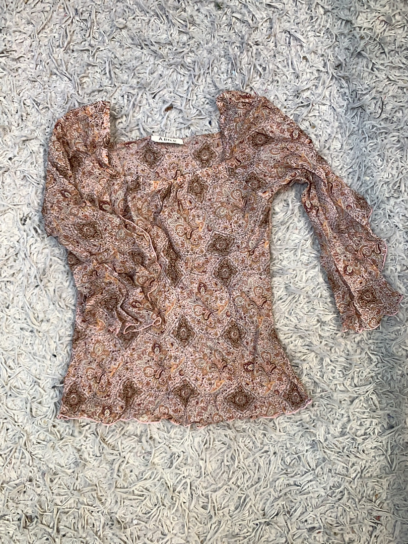 Blouse with Floral Pattern