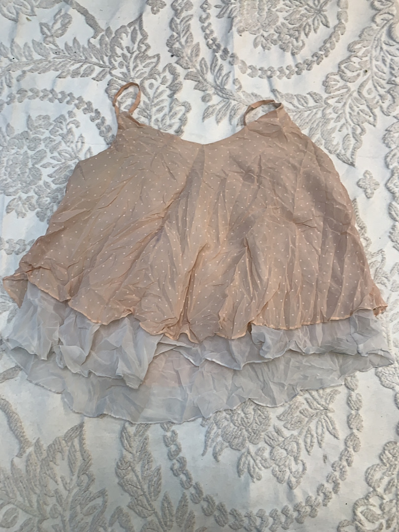 Beige Camisole with Ruffles