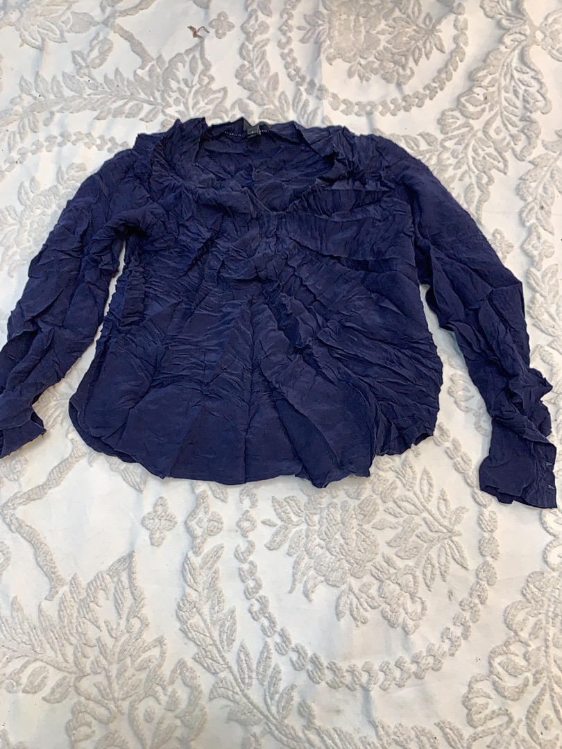 J.Crew Blue Long-Sleeve Blouse