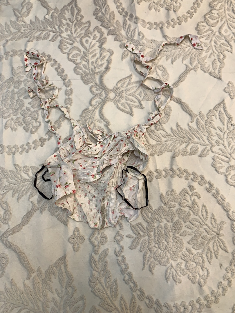 Women's Floral Ruffled Top