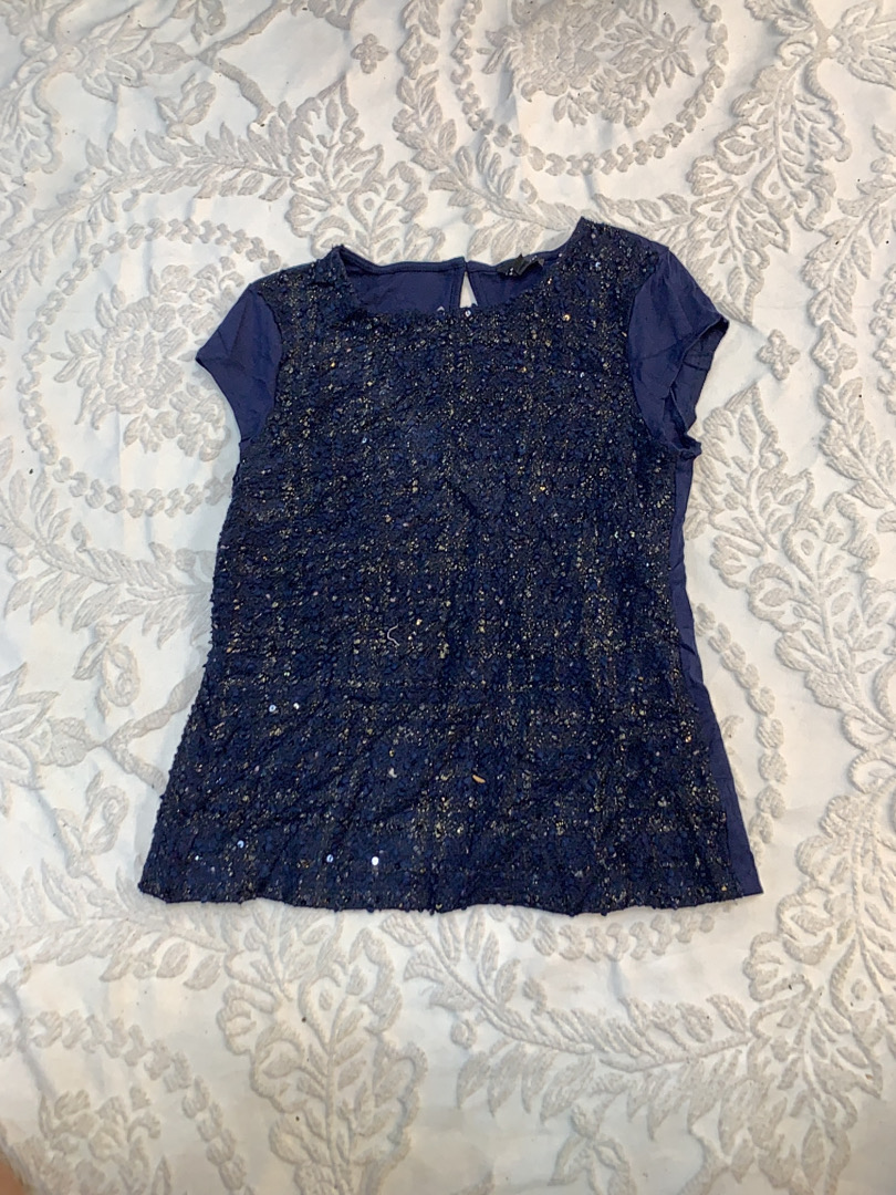 Top in raso con applicazioni per donna