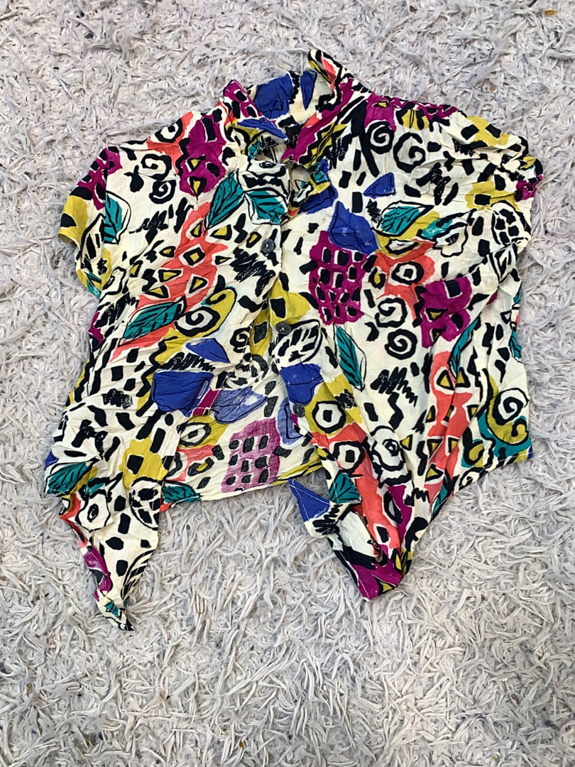 Carole Little Abstract Pattern Top