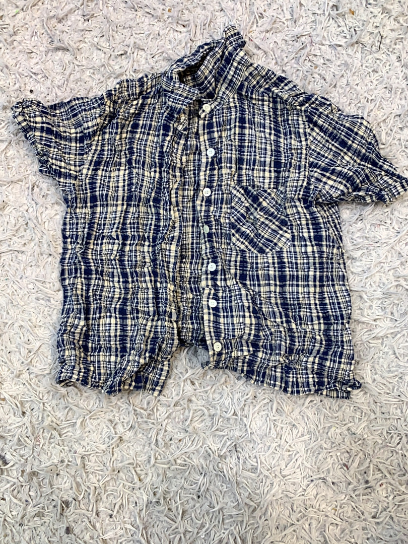 Karierte Kurzarmhemd