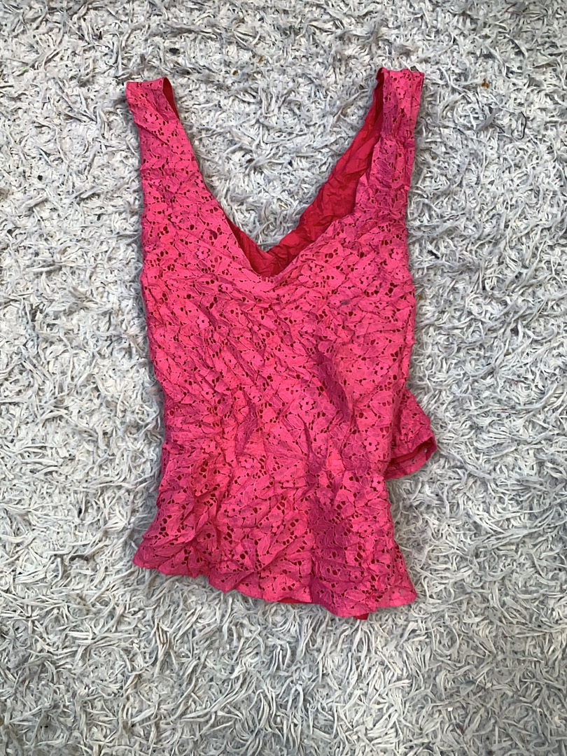 Damen Pink Spitze Oberteil