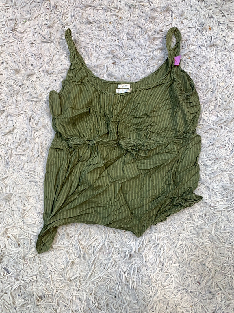 Old Navy grün gestreifter Spaghettiträger