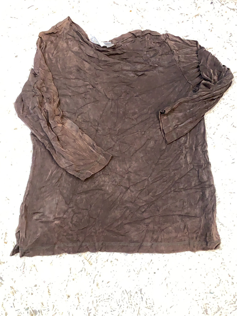 Brown Long Sleeve Top