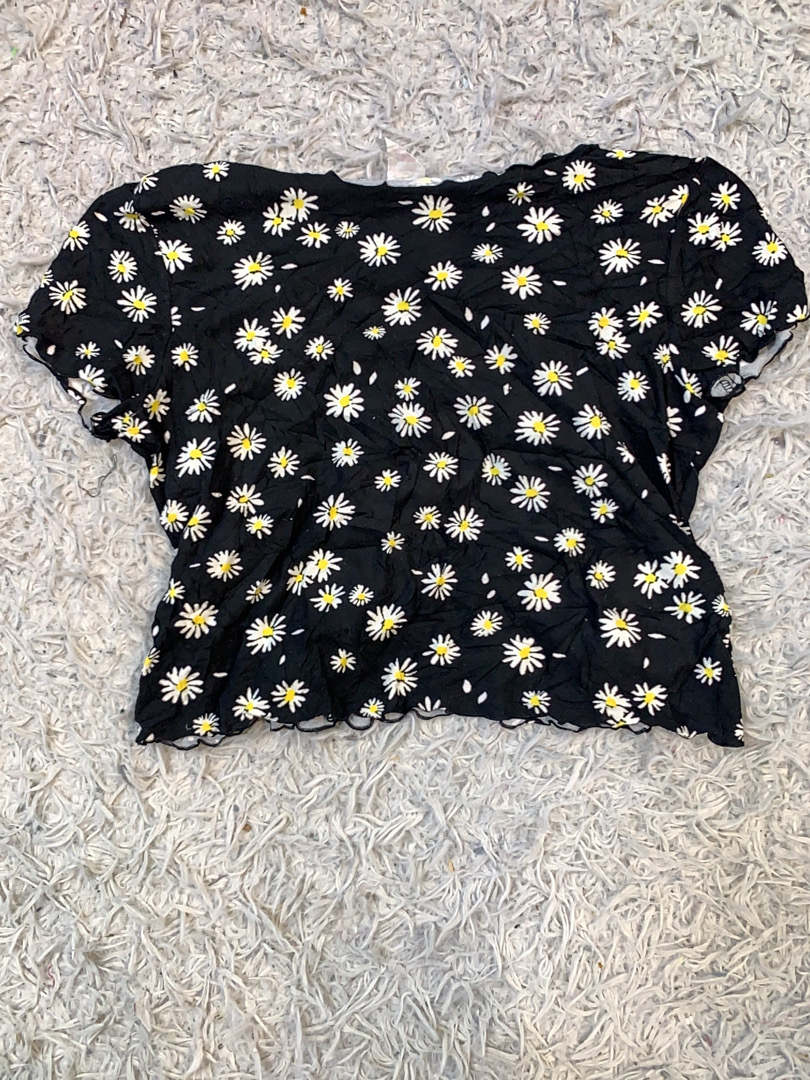 Blusa Nera a Fiori