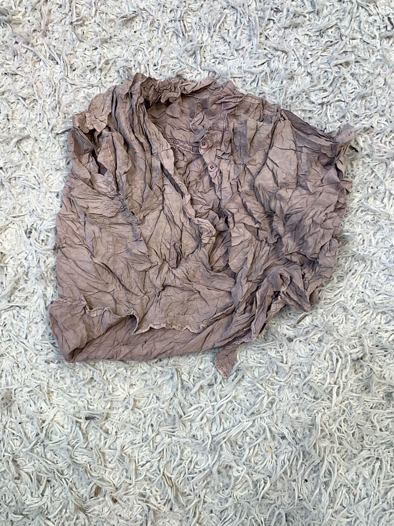 Chemisier en graine de moutarde brune