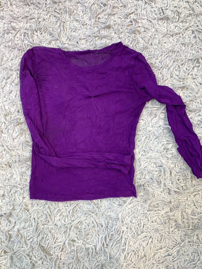 Top à manches longues violet pour femmes