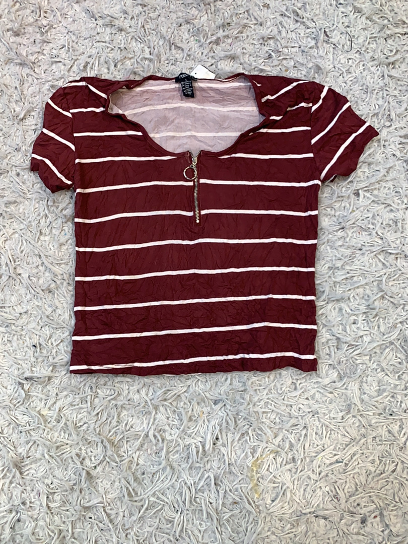 Top rayé bordeaux Rue21