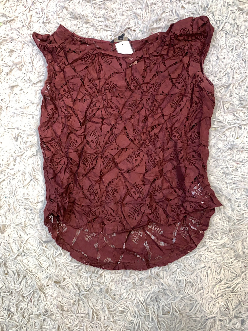 Banana Republic Burgunder Spitzenoberteil