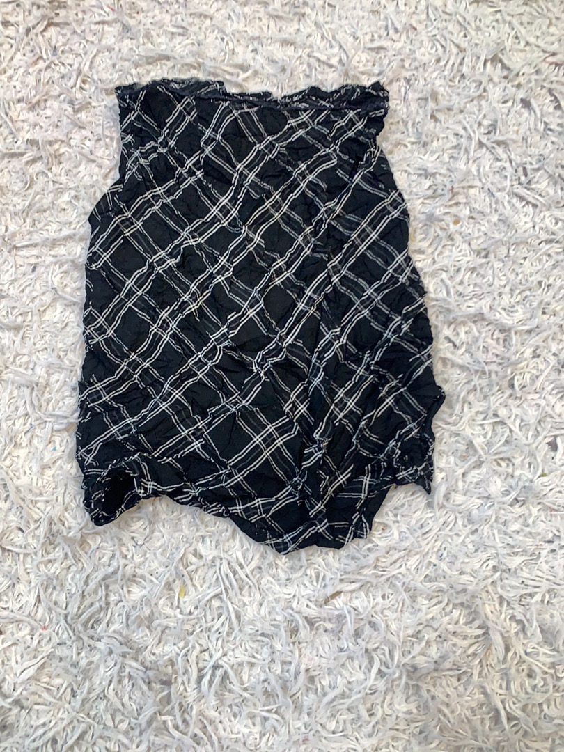 Blouse écossaise noire AEROPOSTALE