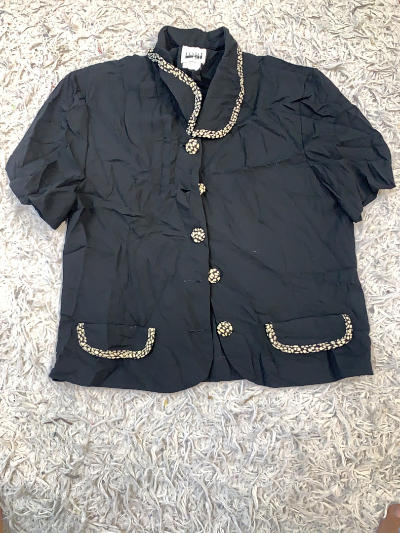 Black Top with Gold Accents