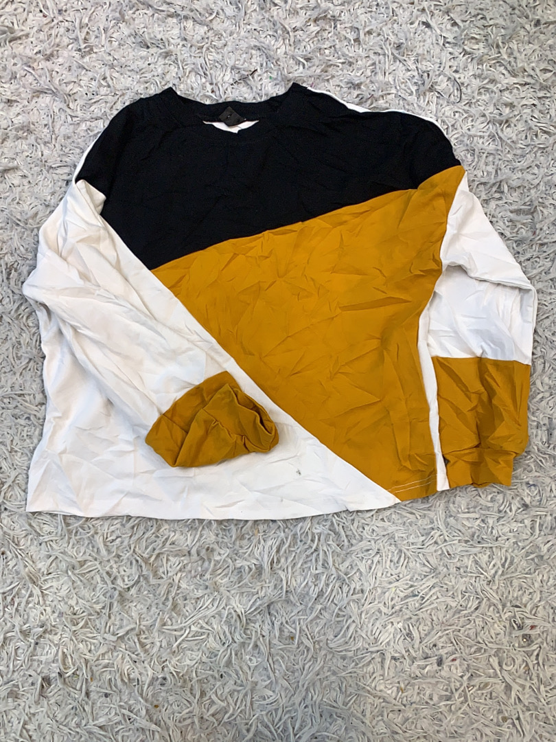 Chemise à manches longues color-block