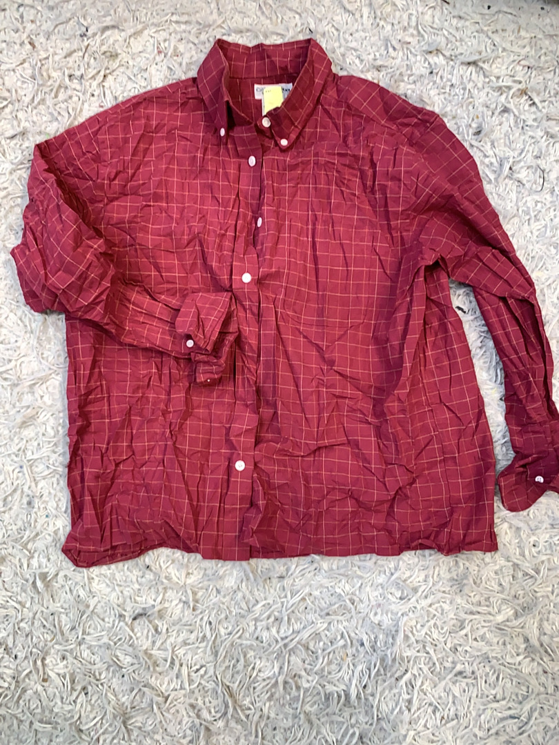 キャビン・クリーク シワになりにくい赤いチェックシャツ