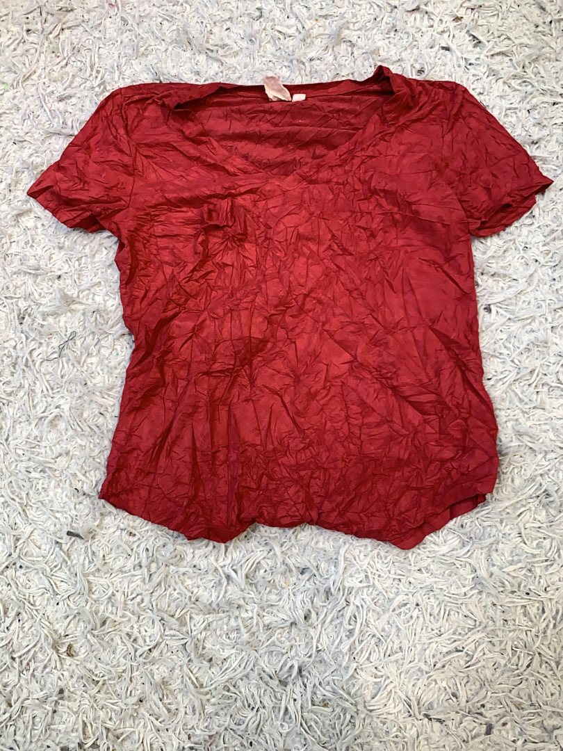 Red Short-Sleeve Top