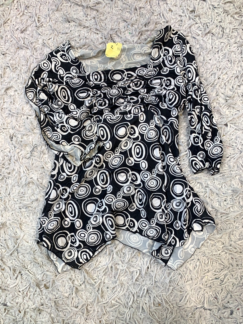 Blouse with Abstract Pattern