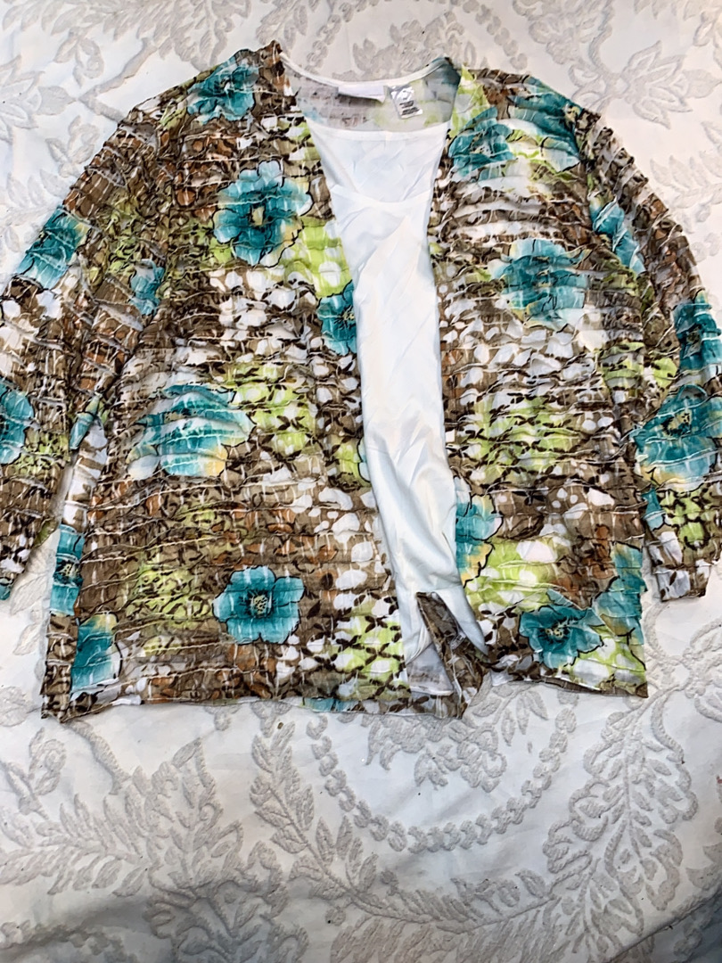 Alfred Dunner Floral Kimono