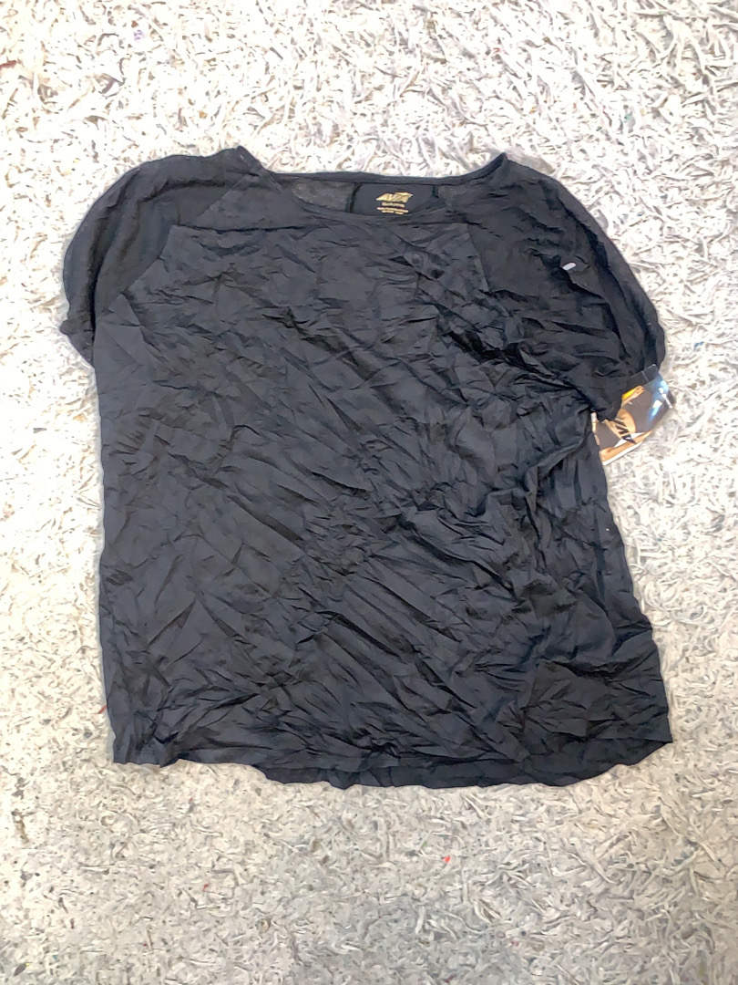 Blouse noire transparente AVAIA