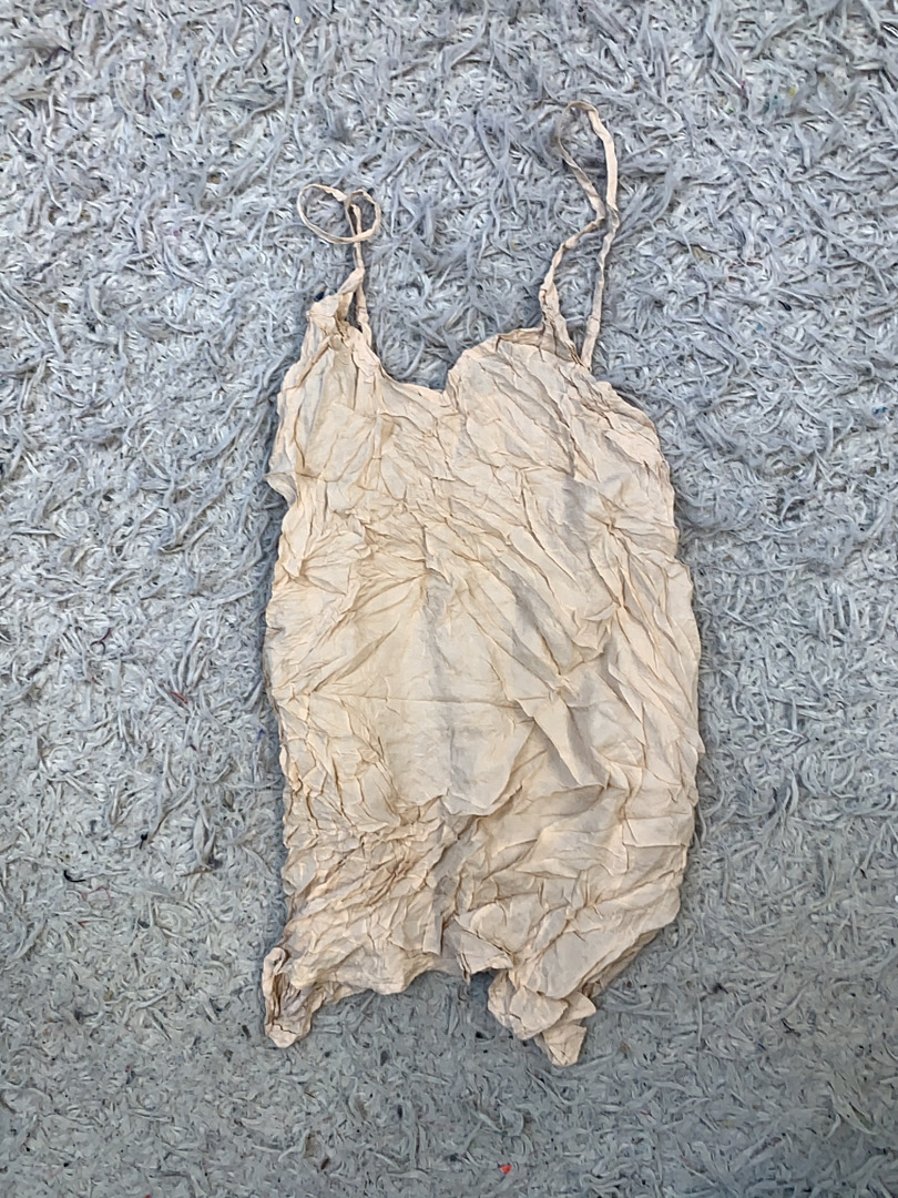 Unbranded Beige Crinkled Camisole Top