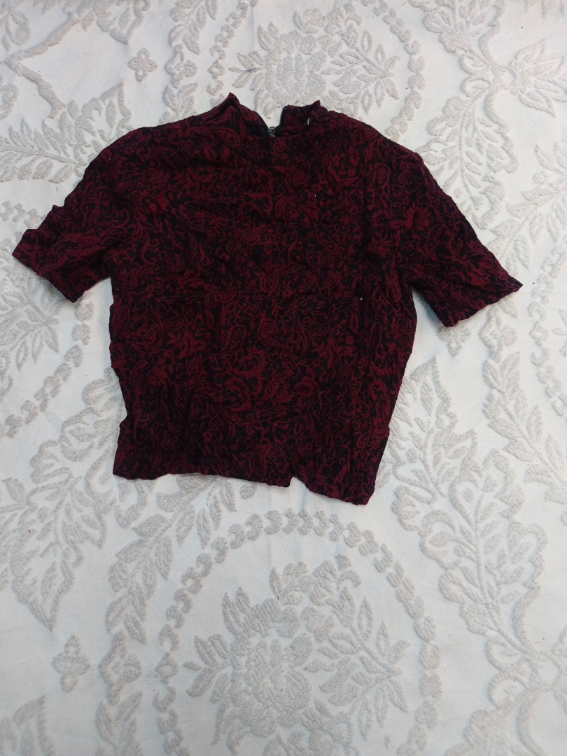 Blouse en velours imprimée Forever 21