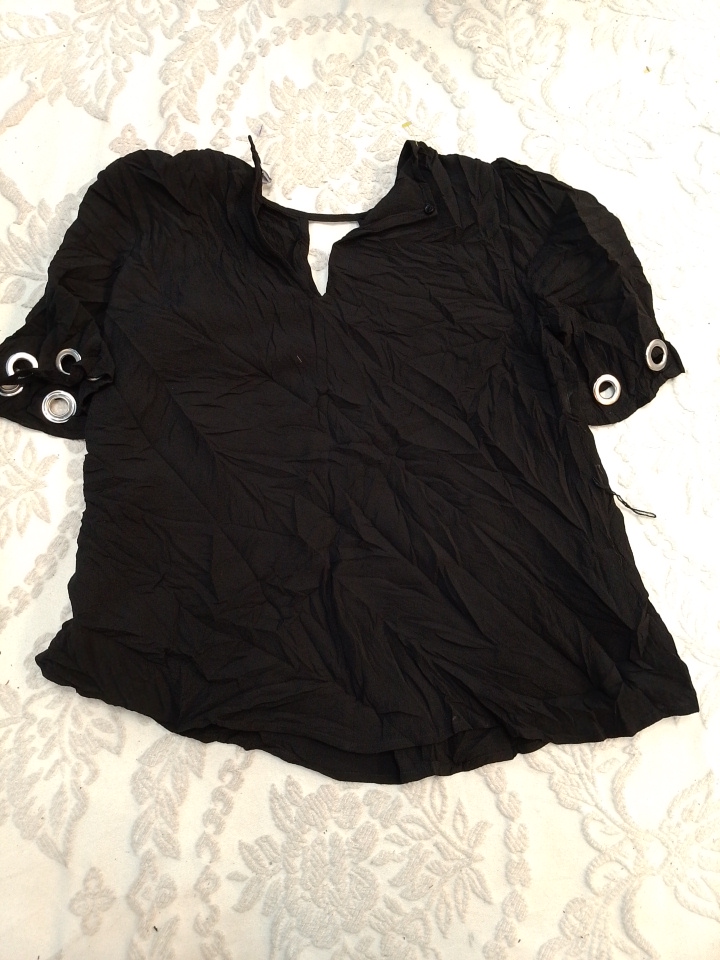 Michael Kors Schwarze Drapierte Bluse