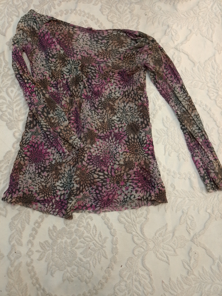 Printed Long Sleeve Blouse