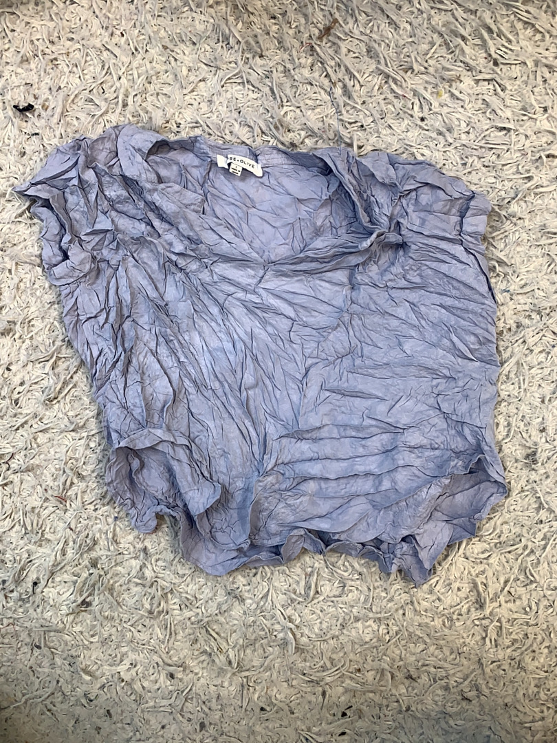 Rose + Olive Crinkled Blouse