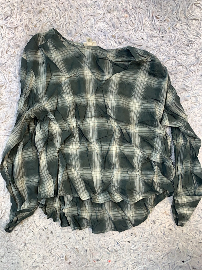 Ana Green Plaid Flannel Shirt