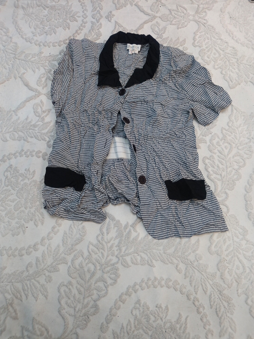 Gingham Shirt and Shorts Set