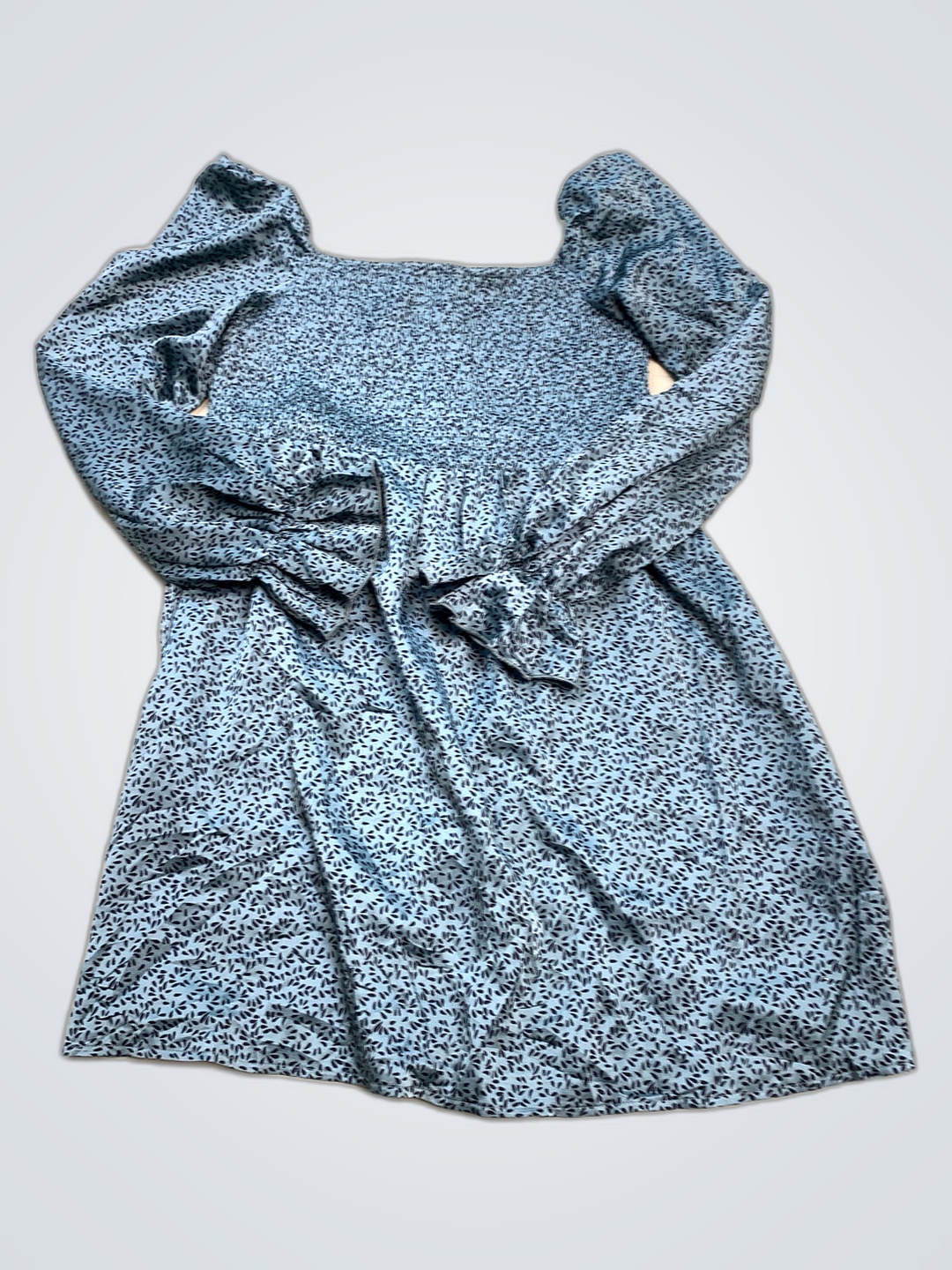 Robe florale bleue Missguided