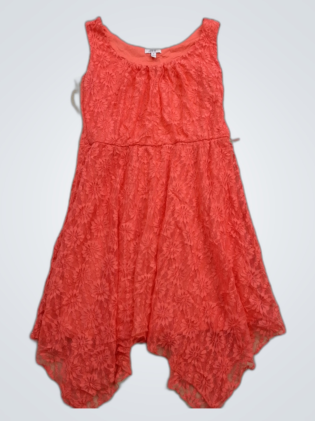 Romper en dentelle orange