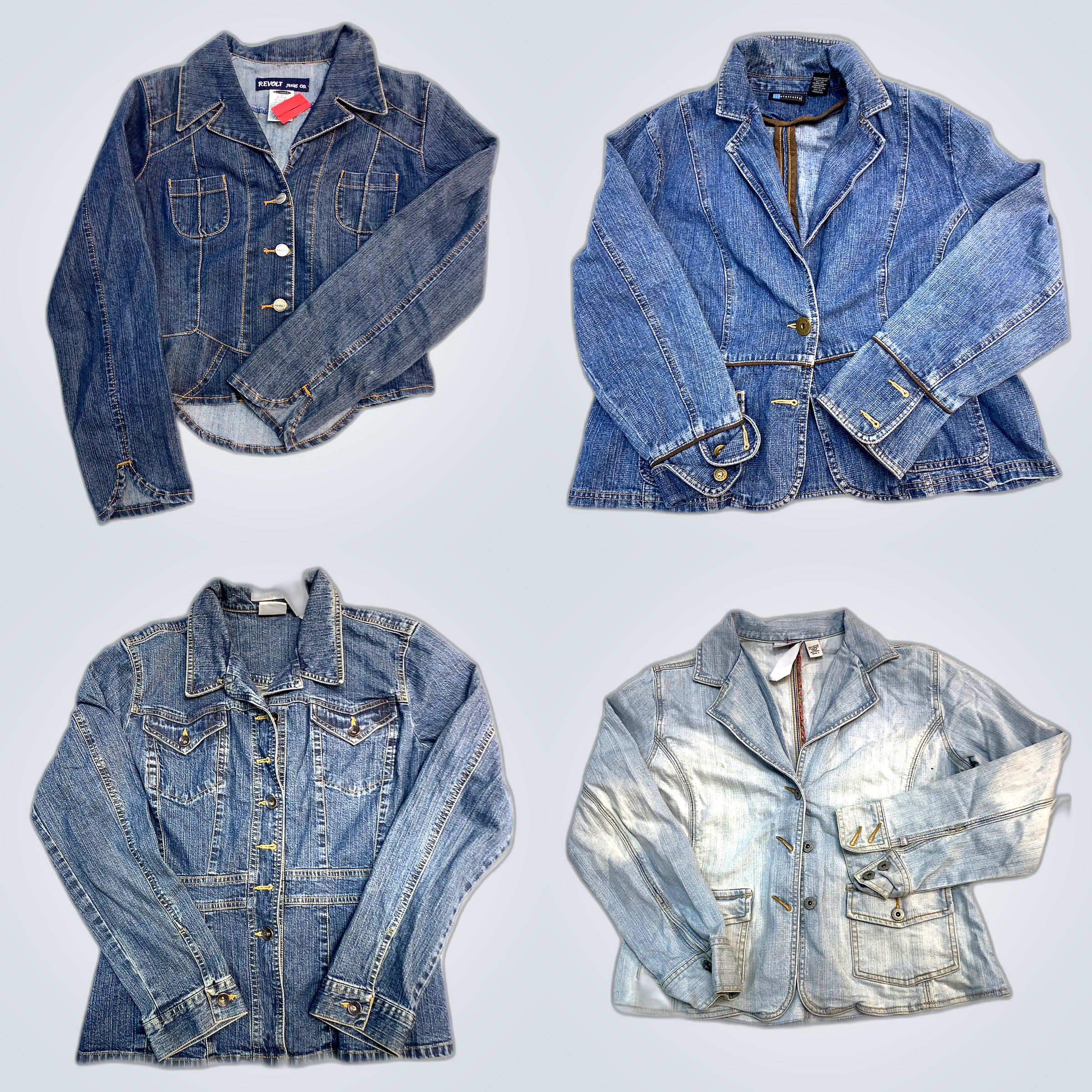 Denim Jacket Bundle - 7 Pc Rio Sud, Red Camel, Bor..