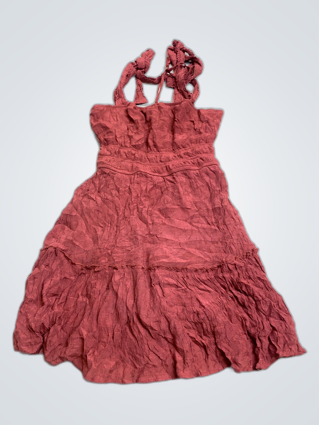 Robe rouge froncée Trixx