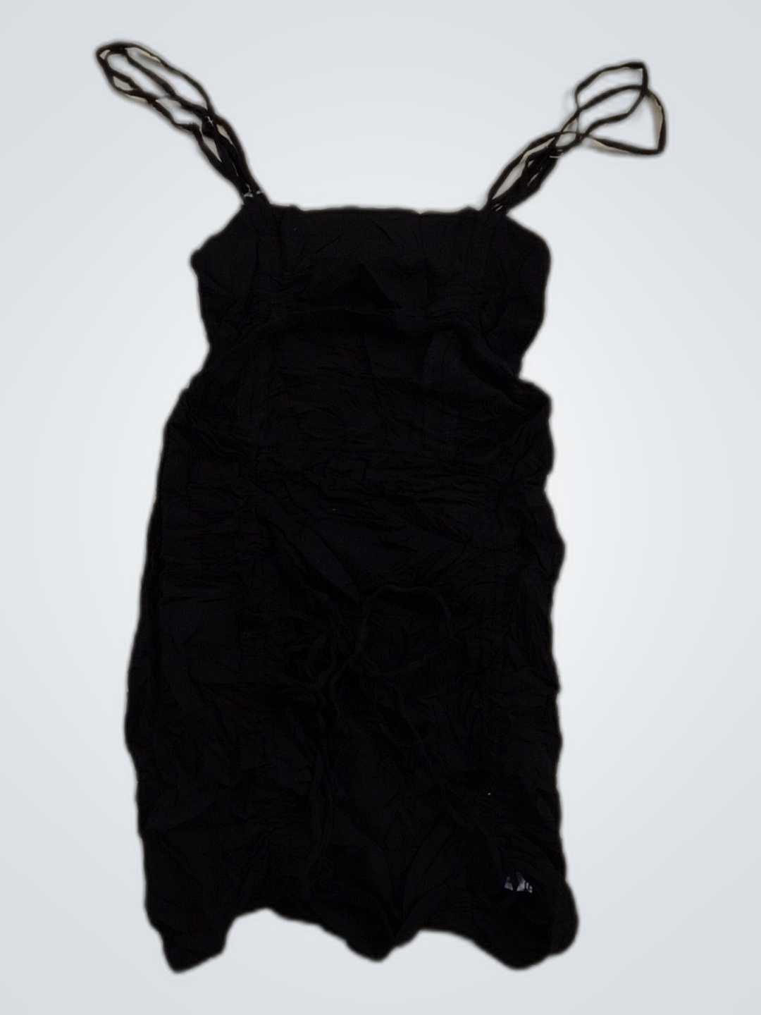 Abito Nero Arricciato