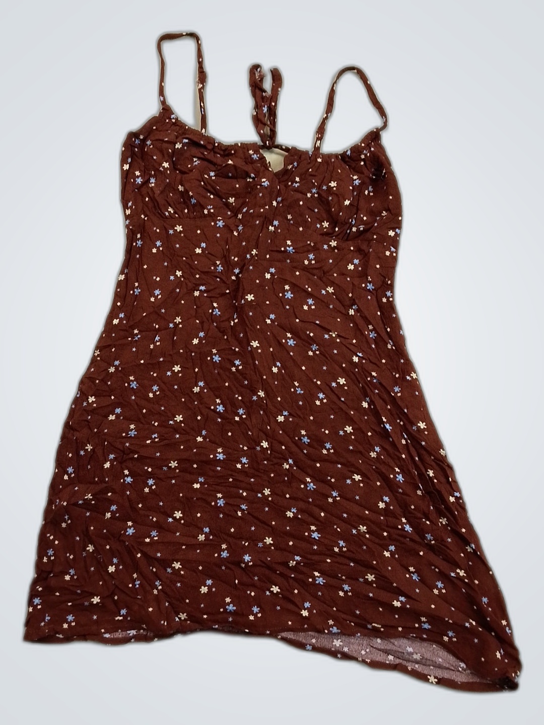 Brown Floral Dress
