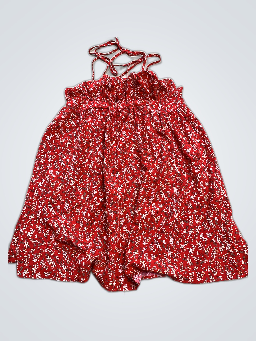 Vestito estivo floreale rosso