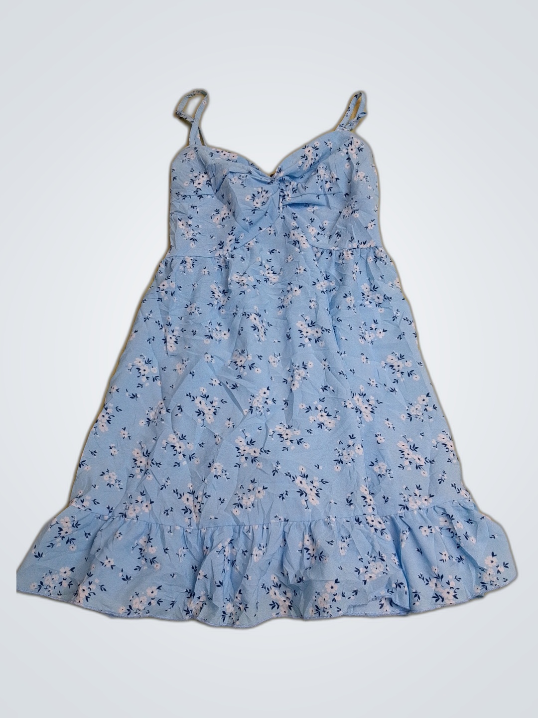 Abito estivo floreale azzurro