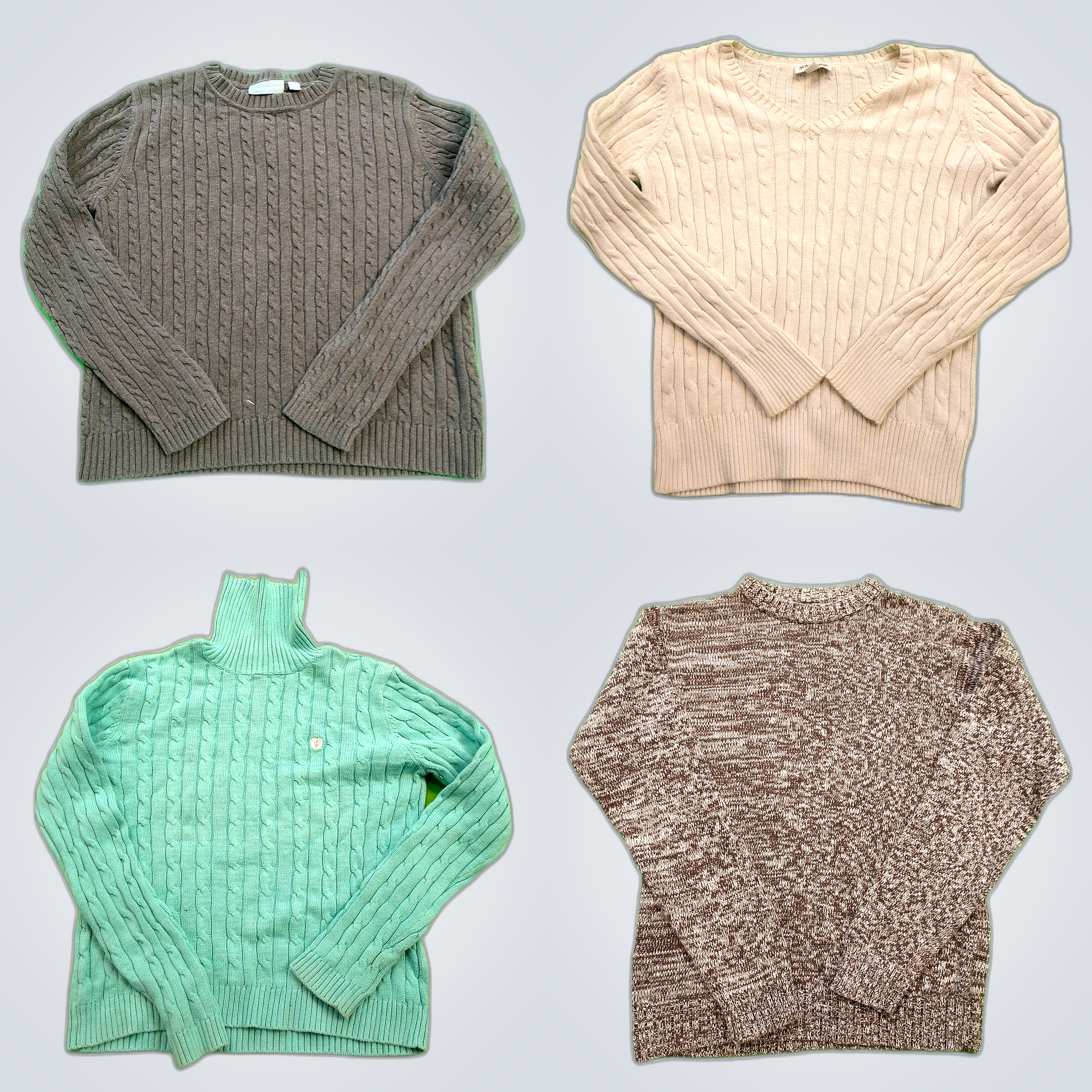 Karen Scott & More Sweater Bundle 7pcs Grauer Roll..