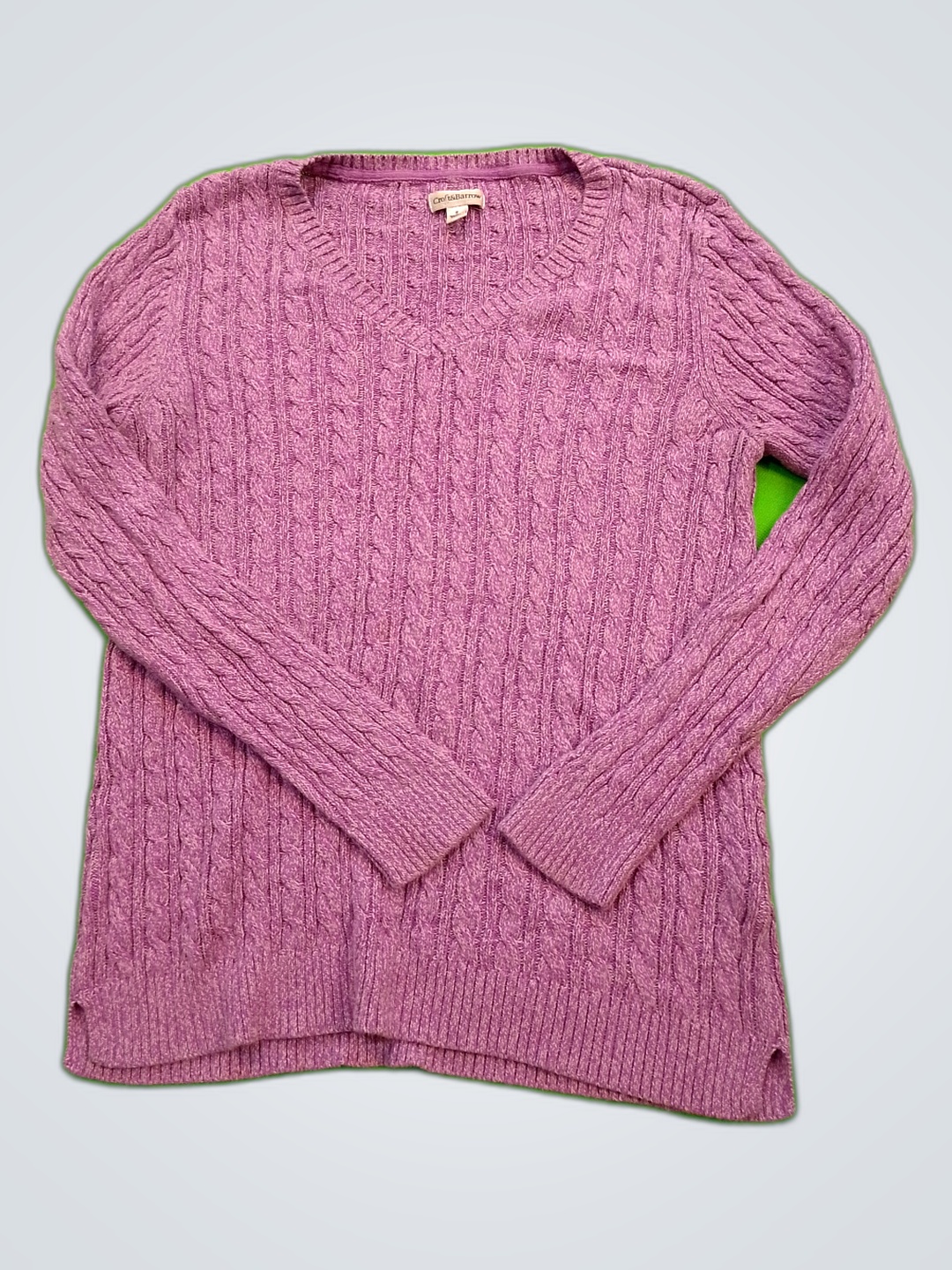 Croft & Barrow Purple Knit Sweater