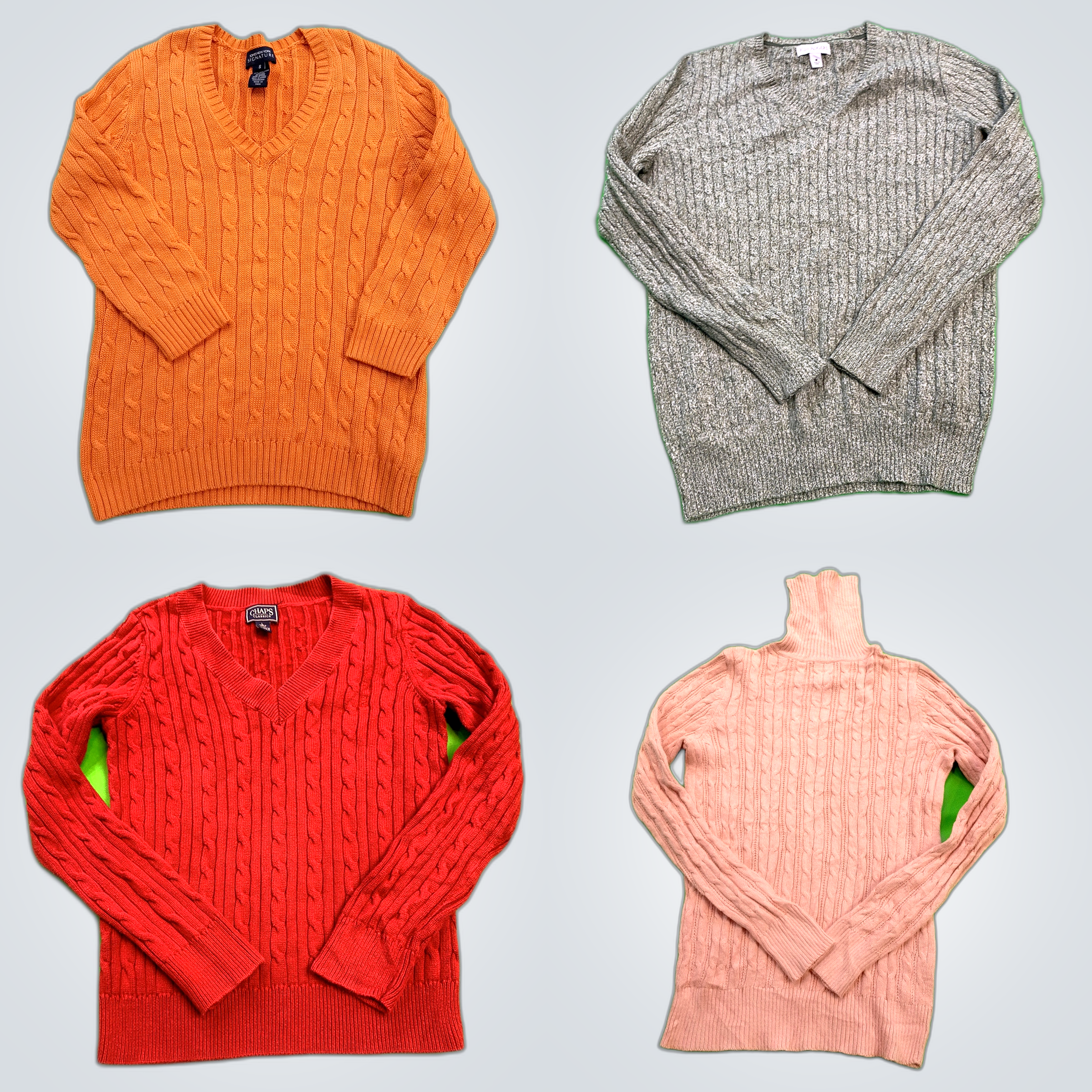 Ensemble de pulls tricotés : Croft & Barrow, Lands..