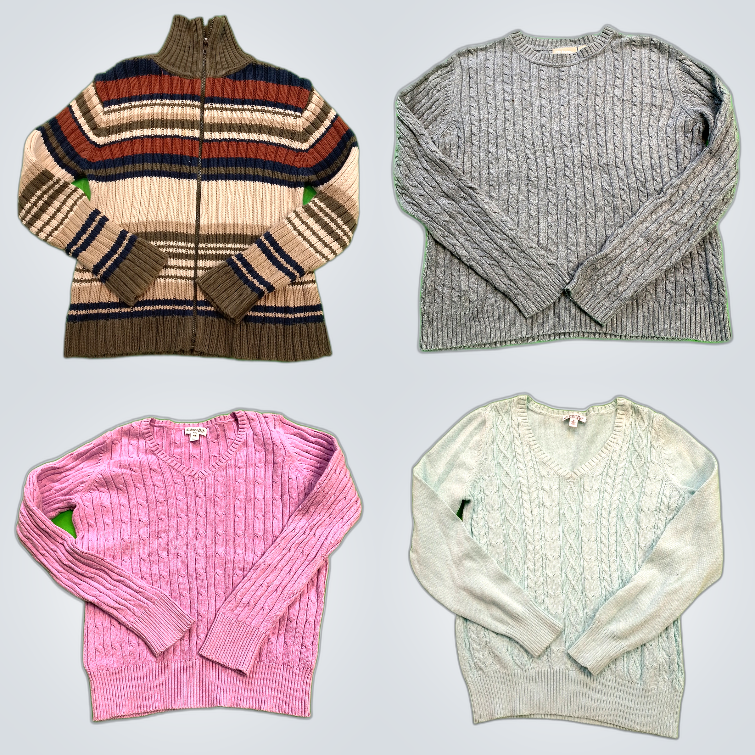 Ensemble de pulls en tricot : L.L.Bean, St. John's..