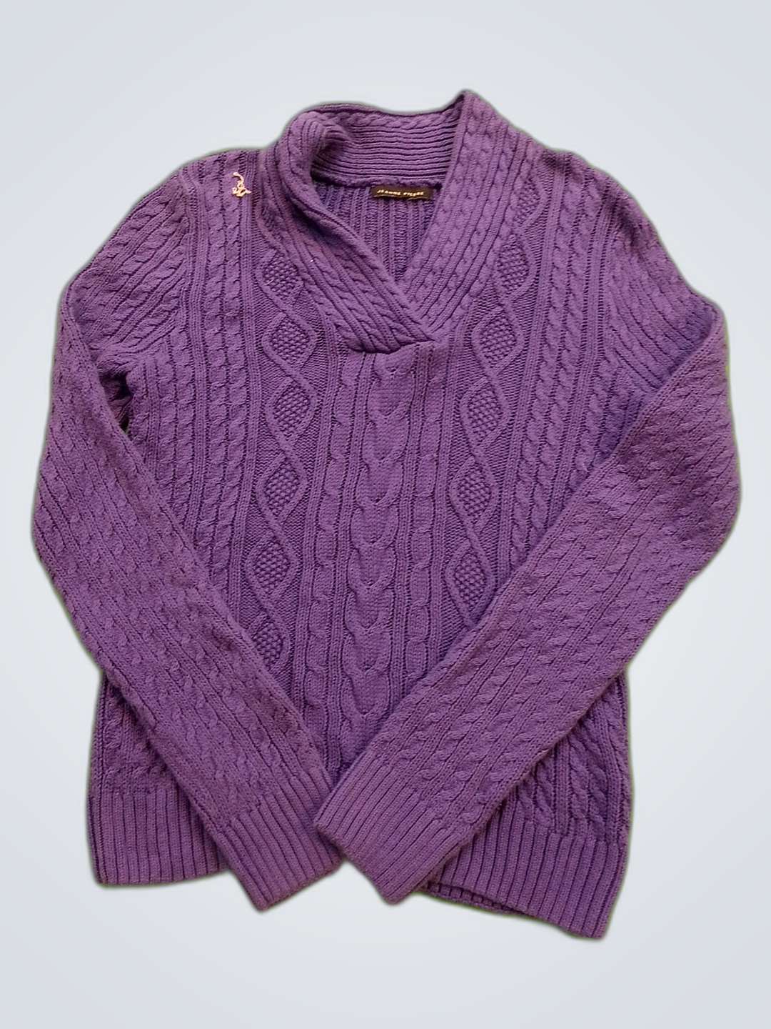 Lila Strickpullover