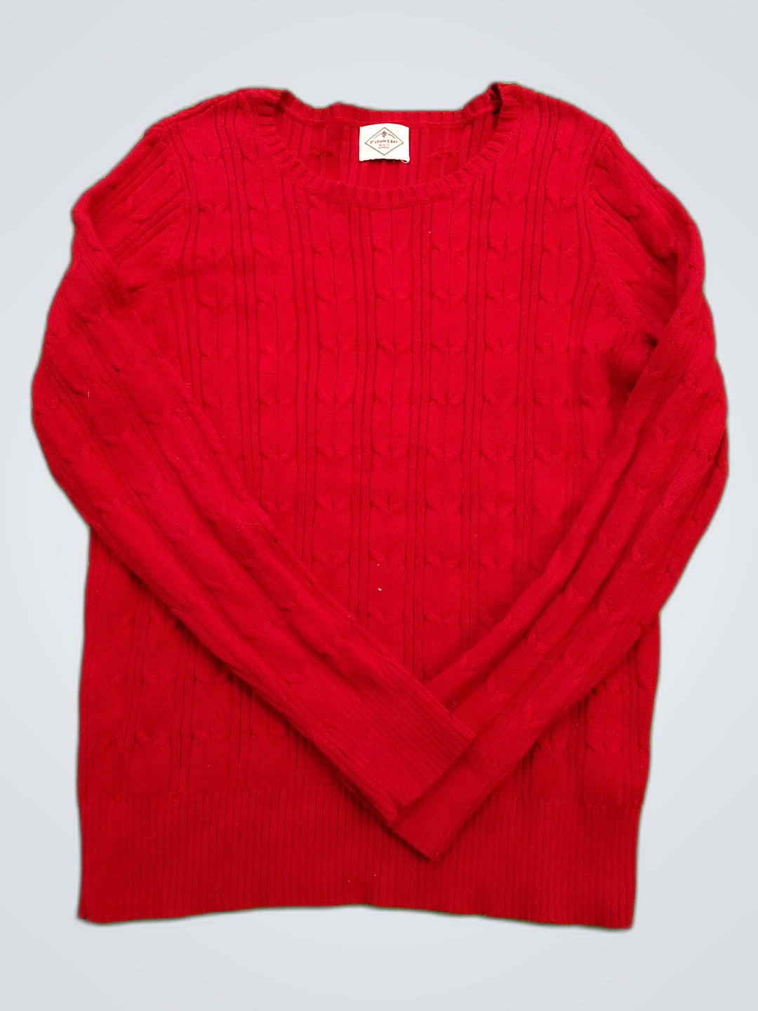 St John's Bay Roter Strickpullover