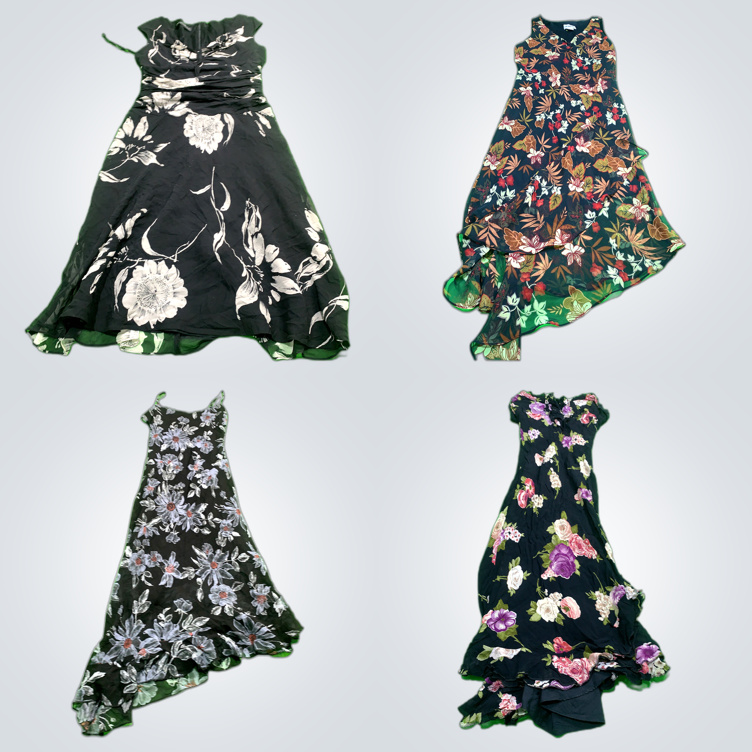 Floral Midi Dress Bundle: Evan Picone, DKNY, LOLET..