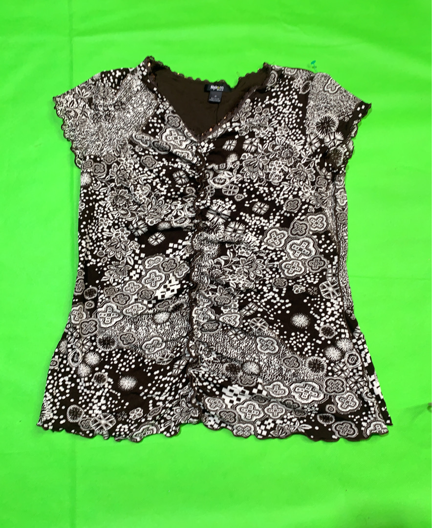 Style & Co. Printed Blouse