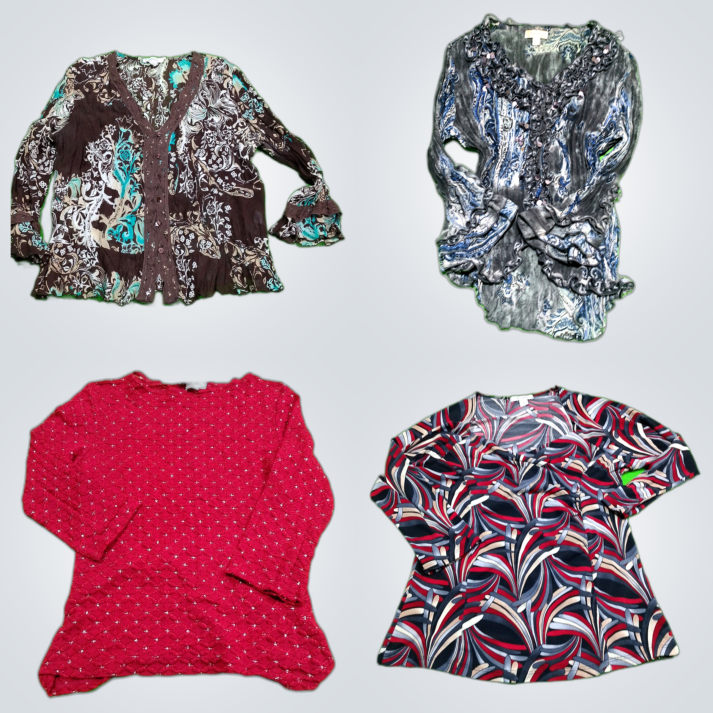 Y2K Printed Blouses Bundle