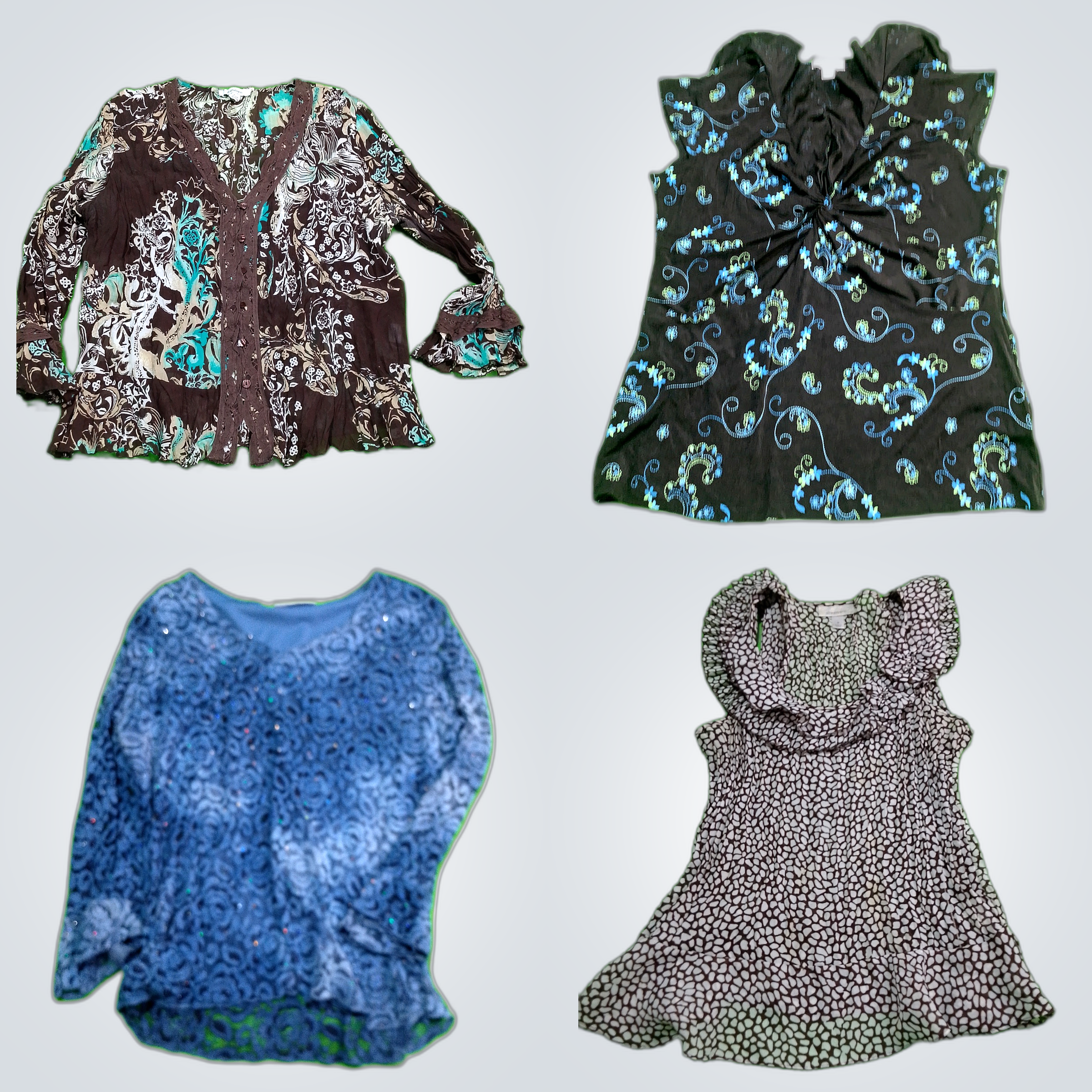 Y2K Printed Blouses Bundle