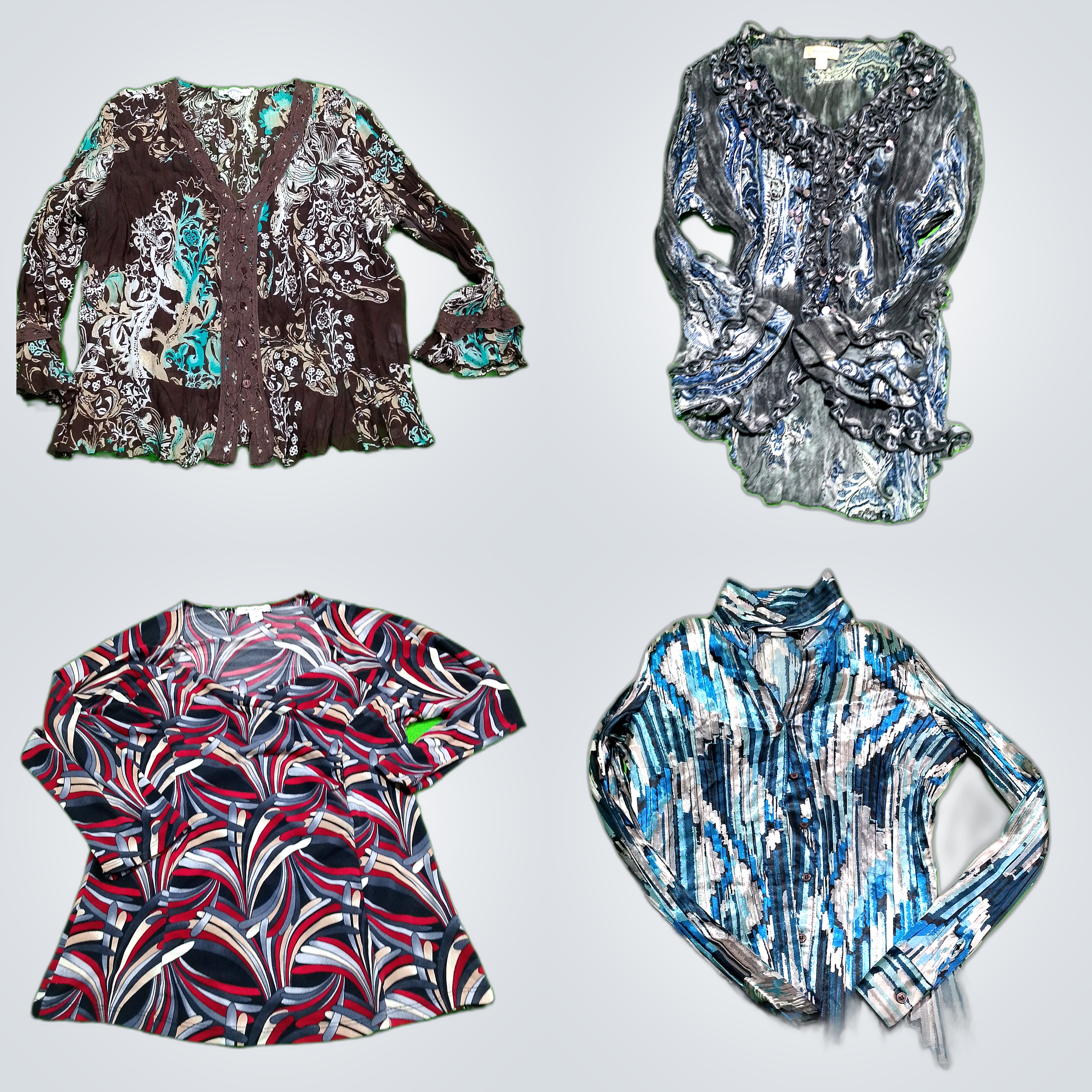 Y2K Print Blouses Bundle